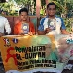 Komunitas Anak Pelangi menyalurkan 100 Aluran untuk warga Pulau Balang Lompo Kabupaten Pangkep.