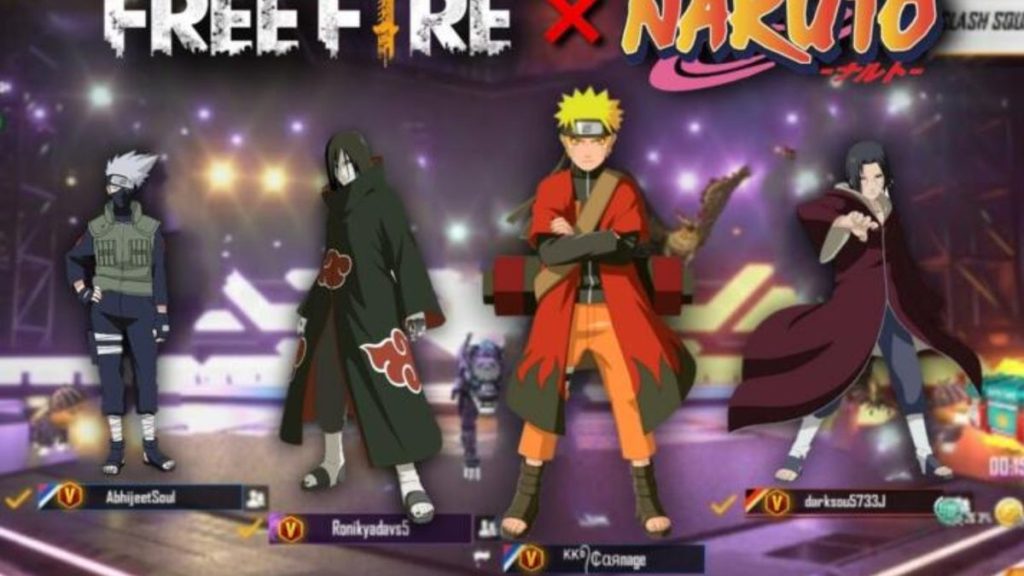 Kode Redeem Free Fire Terbaru Edisi Kolaborasi dengan Naruto Shippuden