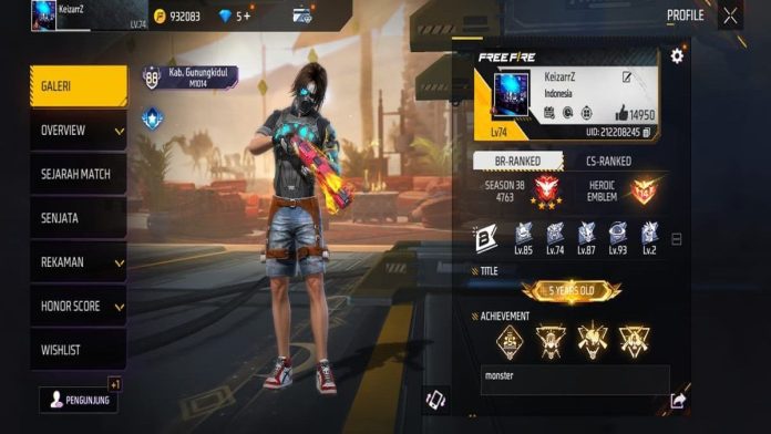 Daftar Akun Free Fire Sultan 15 April 2025