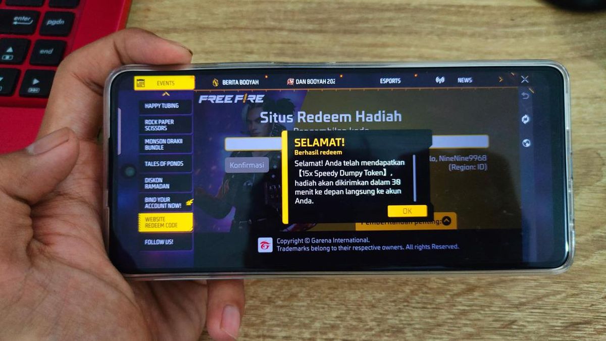 Daftar Kode Redeem FF Hari Ini 16 April 2025