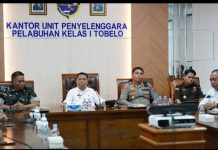 Jelang Masuknya Kapal Pelni, Bupati Halut Piet Hein Babua Bersama Pimpinan Forkopimda Monitoring Pelabuhan UPP Kelas I Tobelo