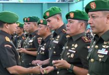 Danrem 141/Toddopuli Pimpin Sertijab 5 Dandim, Letkol Inf Eko Yulianto Dandim 1423 Soppeng yang BaruÂ